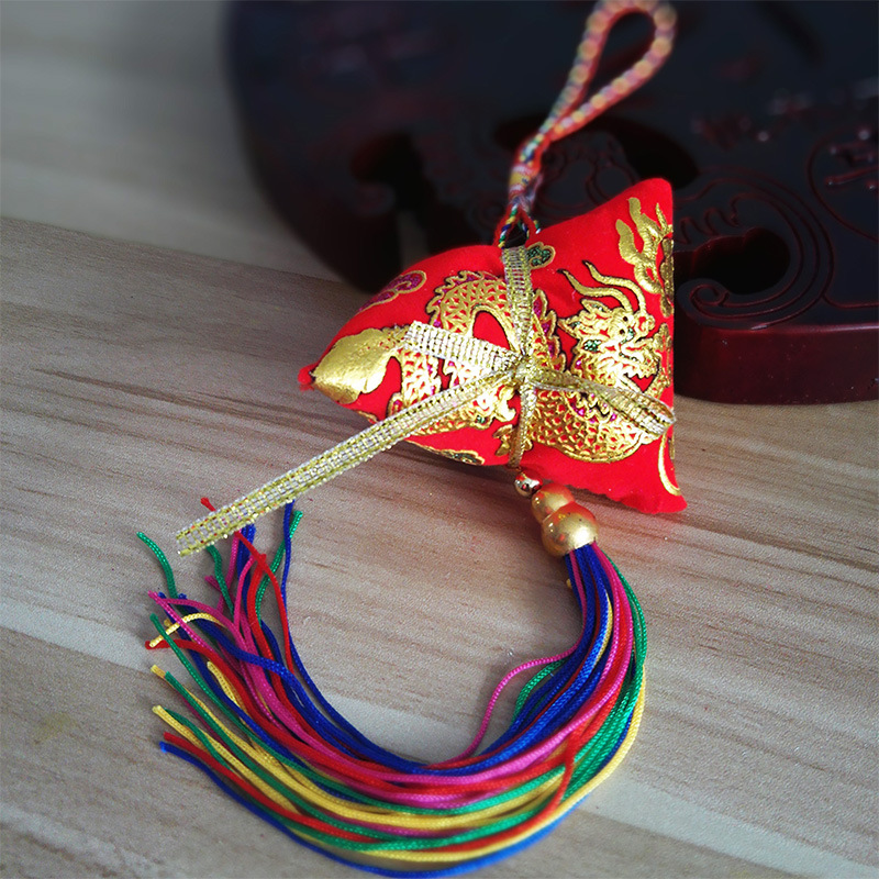 长相思端午节五彩绳祈福龙棕挂件 双龙绒布粽子香包香囊荷包在类目 居家日用, 香包/香囊中 - 来自Buy2taobao.com提供专业的淘宝代购服务