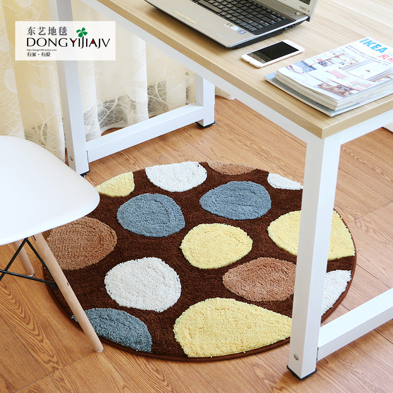 East Arts Simplicity circular carpet computer Seat cushion bedroom Hanging basket Mat non-slip door mat Swivel chair Cushion carpetin the Home Fabric , Carpet category - from Buy2taobao.com to provide professional Taobao agent buy service