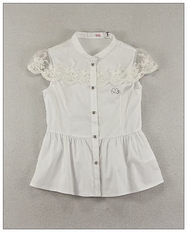 ELLE Special shop Children's clothing Plain weave Short sleeved Dress Short sleeved shirt 2ES50315 Special Offerin the Children/Baby/Family fitted , Shirt category - from Buy2taobao.com to provide professional Taobao agent buy service