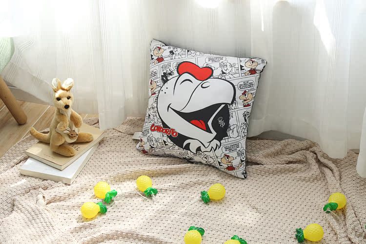 Left and left shoes Out of Spain 40*40cm Cartoon Square Pillowin the Home Fabric , Pillow/Pillow category - from Buy2taobao.com to provide professional Taobao agent buy service
