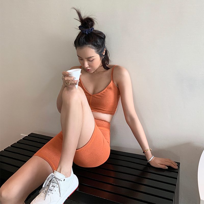 MADEINAM2019夏季珊瑚橘牛油果绿透气显瘦外穿内搭背心瑜伽服套装|ruв категории движение/йога/фитнес/фанаты товаров, йога, йога одежда - от Buy2taobao.com для оказания профессиональной услуги покупки агента Taobao