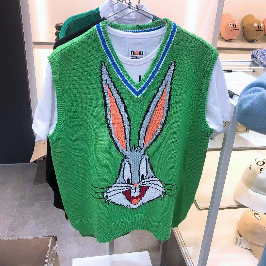 big weekend 316 Duty Free Korea stereo vinyls Female models Bugs Bunny knitting vestin the Lingerie/Men's underwear/Tracksuit , Sling/Vest/T Shirt category - from Buy2taobao.com to provide professional Taobao agent buy service
