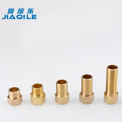 全铜内外丝直接加长延伸接头4分外丝转6分内丝4分6分1寸直通加厚