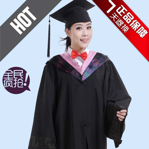 standard college student Graduation gown Arts Baccalaureate gown Degree gownin the Men's clothing, Set , Tooling uniform category - from Buy2taobao.com to provide professional Taobao agent buy service