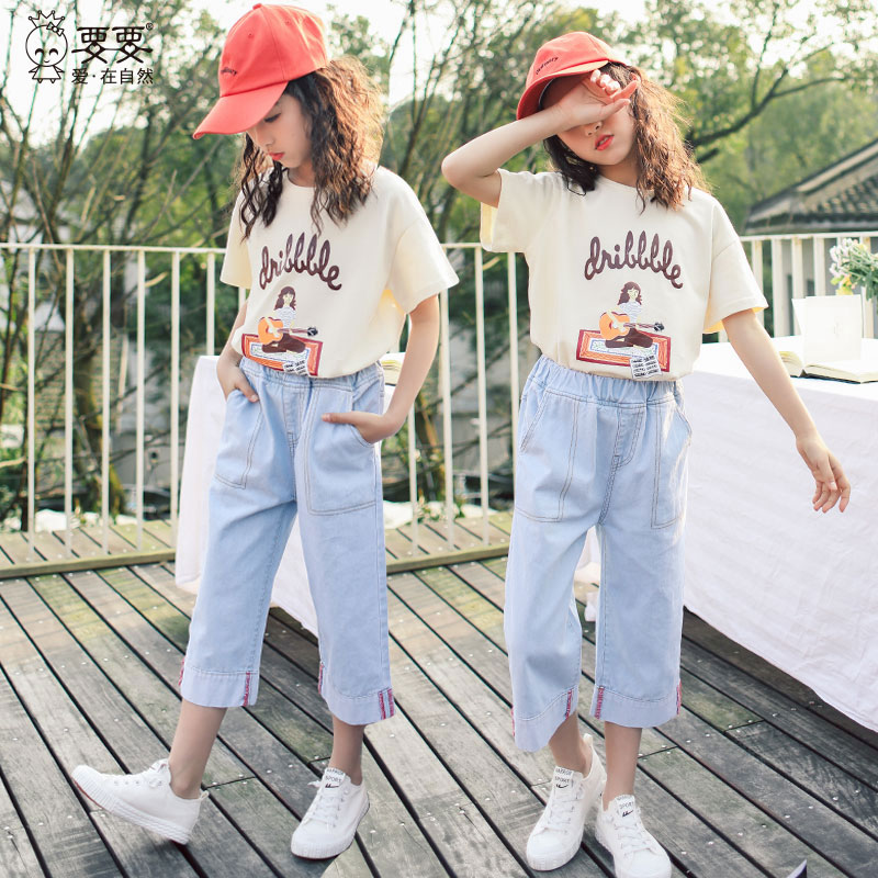 girl T-shirt Korean Edition summer Short sleeved 2019 new pattern CUHK pure cotton T-shirts Compassionate 9 Easy Primer jacketin the Children/Baby/Family fitted , T-shirt category - from Buy2taobao.com to provide professional Taobao agent buy service