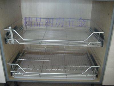 天驰厨房橱柜拉篮304不锈钢双层缓冲抽屉式碗篮厨柜调味收纳碗|msdalam kategori keluarga memasang ibu, dapur, Baskets - dari Buy2taobao.com untuk memberikan perkhidmatan ejen Taobao profesional membeli