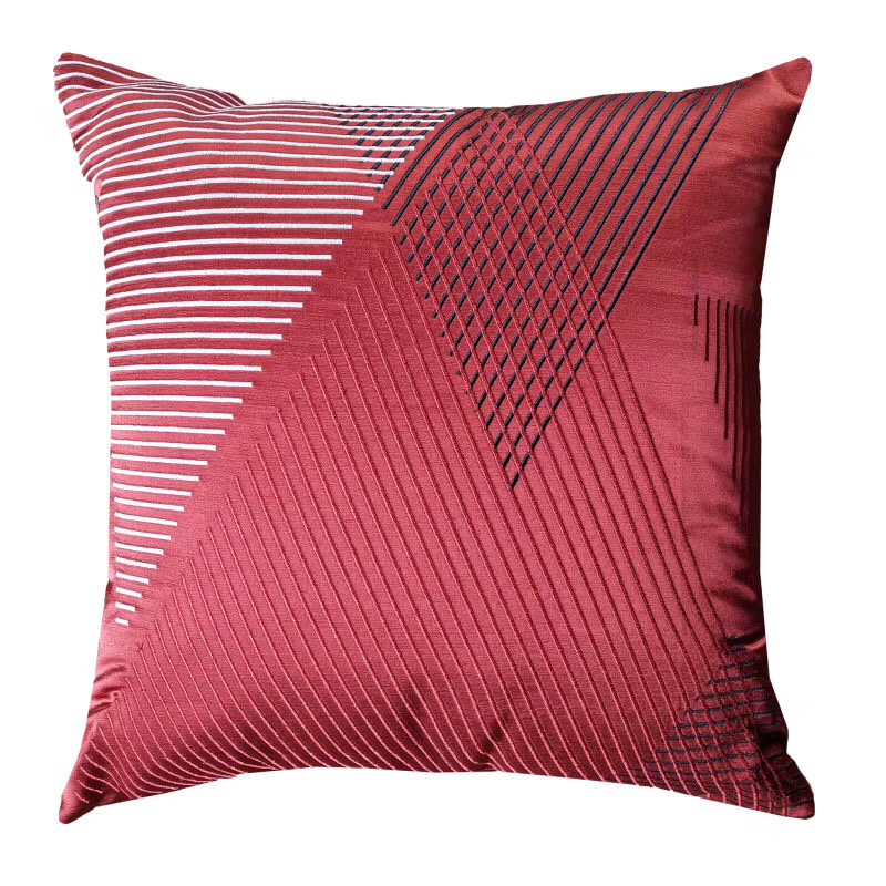 Open House Pillows New Chinese style sofa Cushion Geometry line Embroidery By package Simplicity modern Bedside Soft rollin the Home Fabric , Pillow/Pillow category - from Buy2taobao.com to provide professional Taobao agent buy service