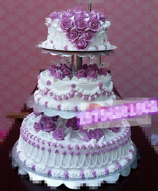 創意上海3層紫色系三層婚禮結婚 婚慶生日多層蛋糕配送上門在類目 水產肉類/新鮮蔬果/熟食, 新鮮蛋糕中 - 來自Buy2taobao.com提供專業的淘寶代購服務
