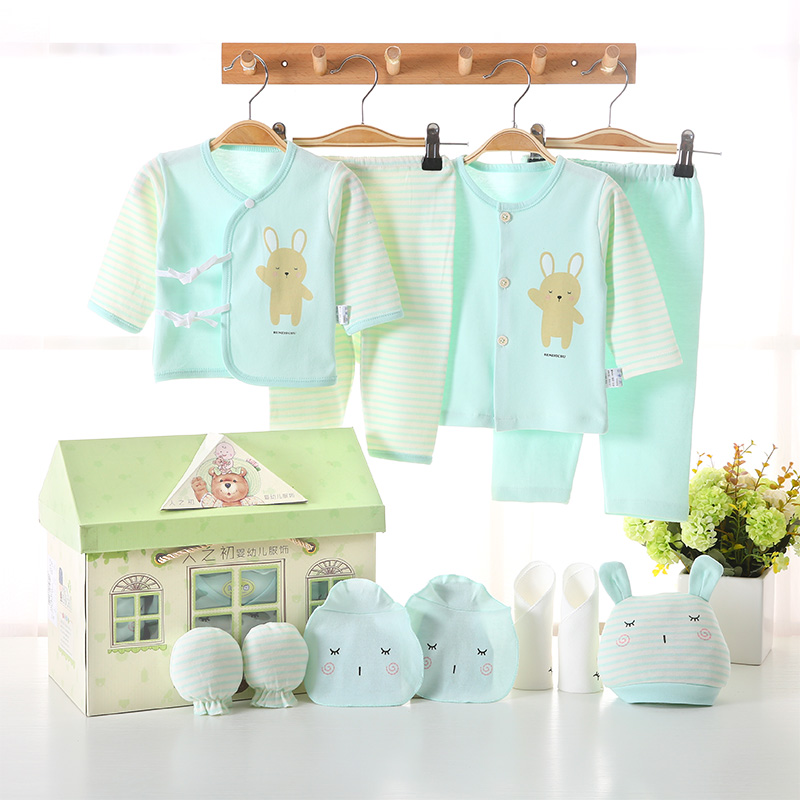 Beginning Newborn Gift Newborn Baby clothes 0-3 Spring and summer Jibaobao Pure cotton set Set box Autumn and winter 6in the Children/Baby/Family fitted , Baby Gift category - from Buy2taobao.com to provide professional Taobao agent buy service