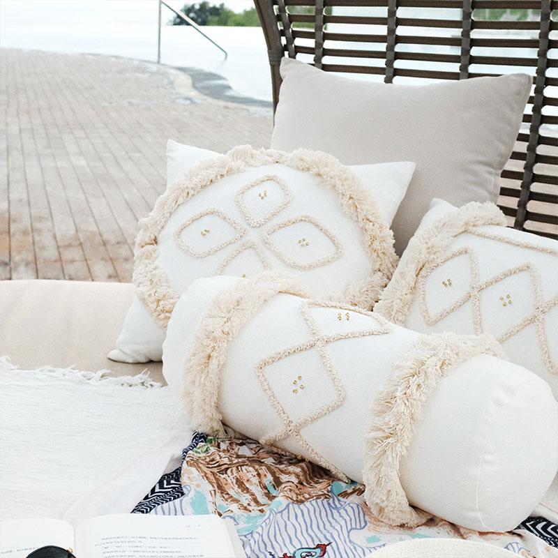 |慢松球|原创设计摩洛哥ins手工抱枕棉麻波西米亚民族风沙发靠垫|msdalam kategori rumah Fabrik, bantal/bantal - dari Buy2taobao.com untuk memberikan perkhidmatan ejen Taobao profesional membeli