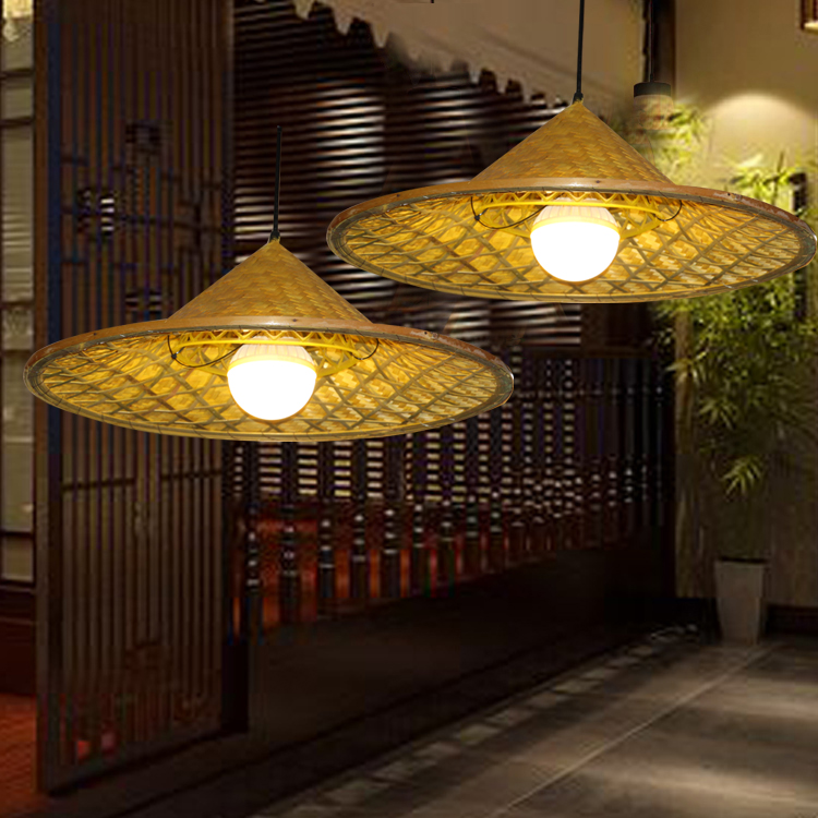 火鍋店鬥笠吊燈餐廳竹編燈罩鬥笠燈農家樂燈重慶小面燈草帽燈鬥笠在類目 家裝主材, 燈具燈飾, 吊燈中 - 來自Buy2taobao.com提供專業的淘寶代購服務
