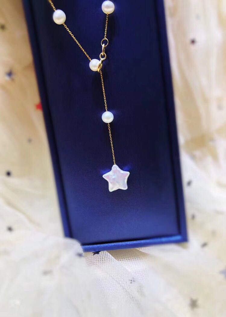 New products Little Star Gypsophila Pearl 14k Gold necklace Natural pearls,natural Baroque starin the Accessories/Fashion Jewelry, Necklace category - from Buy2taobao.com to provide professional Taobao agent buy service