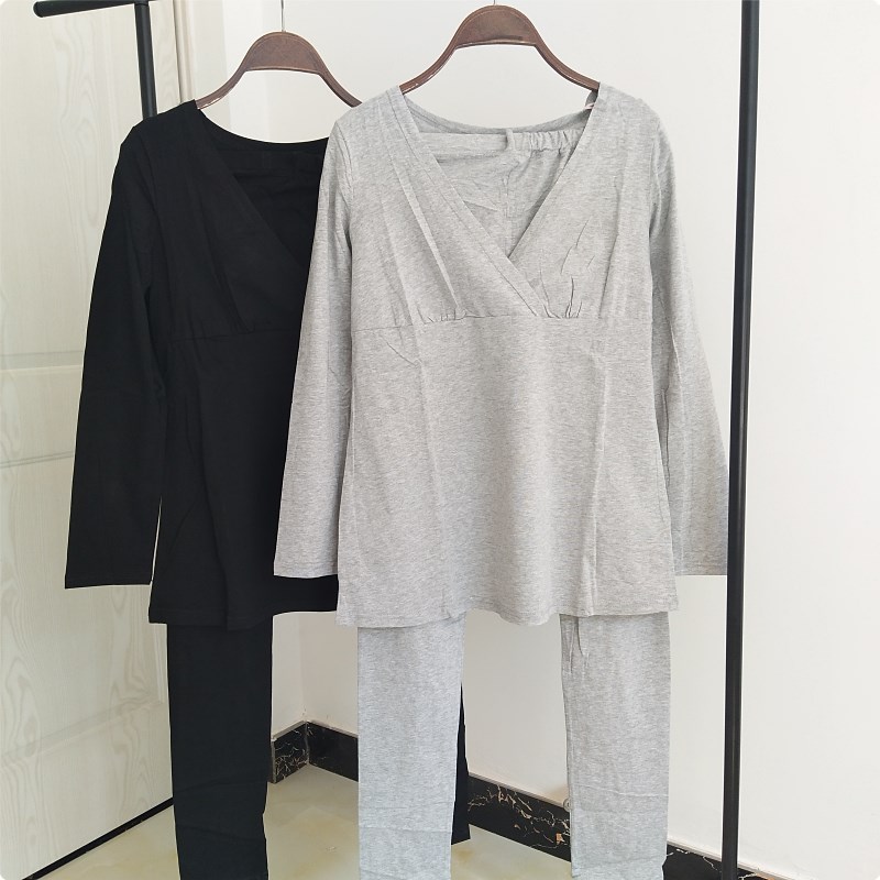 特价交叉孕妇秋衣秋裤套装哺乳家居服哺乳睡衣产妇内衣月子服春秋|ruв категории Всё для беременных и кормящих, дом одежды/кормления./осень белье, осень костюм - от Buy2taobao.com для оказания профессиональной услуги покупки агента Taobao