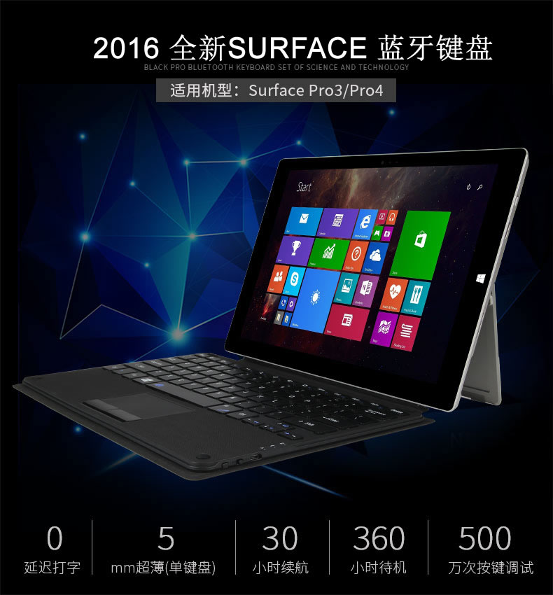 surface3鼠標鍵盤surface pro3/4藍牙鍵盤微軟pro5觸摸板平板鍵盤在類目 電腦硬件/顯示器/電腦周邊, 鍵盤中 - 來自Buy2taobao.com提供專業的淘寶代購服務