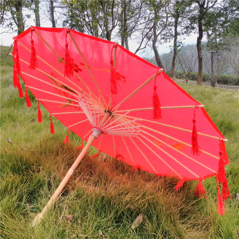 tassels ancient costume Flower umbrella Flower cos Red Umbrella comic Antiquity Hanfu YouZhiSan photograph Props umbrellain the Home accessories , Craft umbrella category - from Buy2taobao.com to provide professional Taobao agent buy service