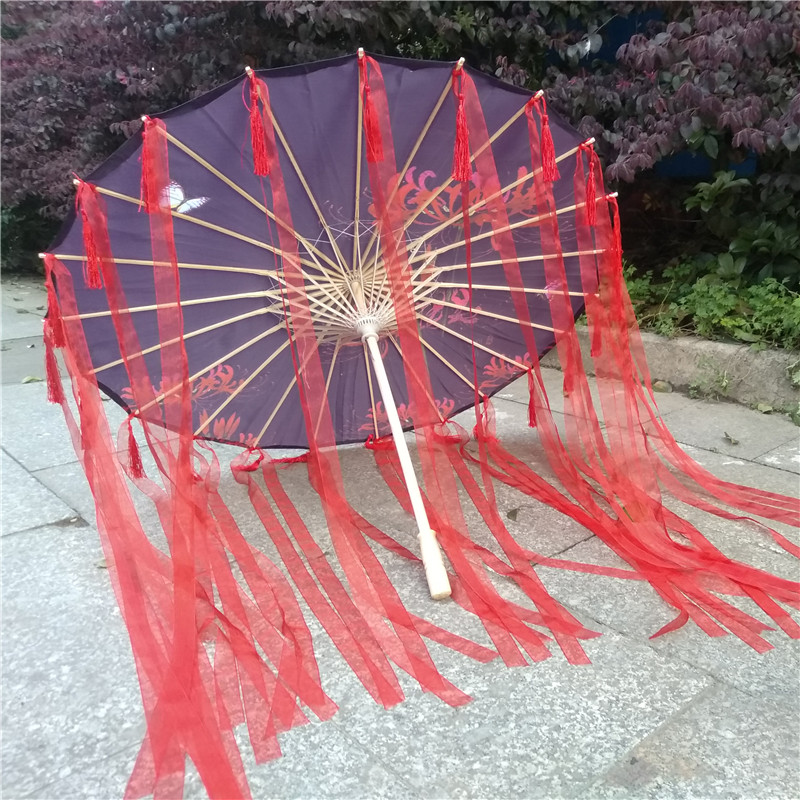 Dance Umbrella Hanfu prop Jian Wang cos Ancient Costume umbrella Flower umbrella Antiquity tassels photograph YouZhiSanin the Home accessories , Craft umbrella category - from Buy2taobao.com to provide professional Taobao agent buy service