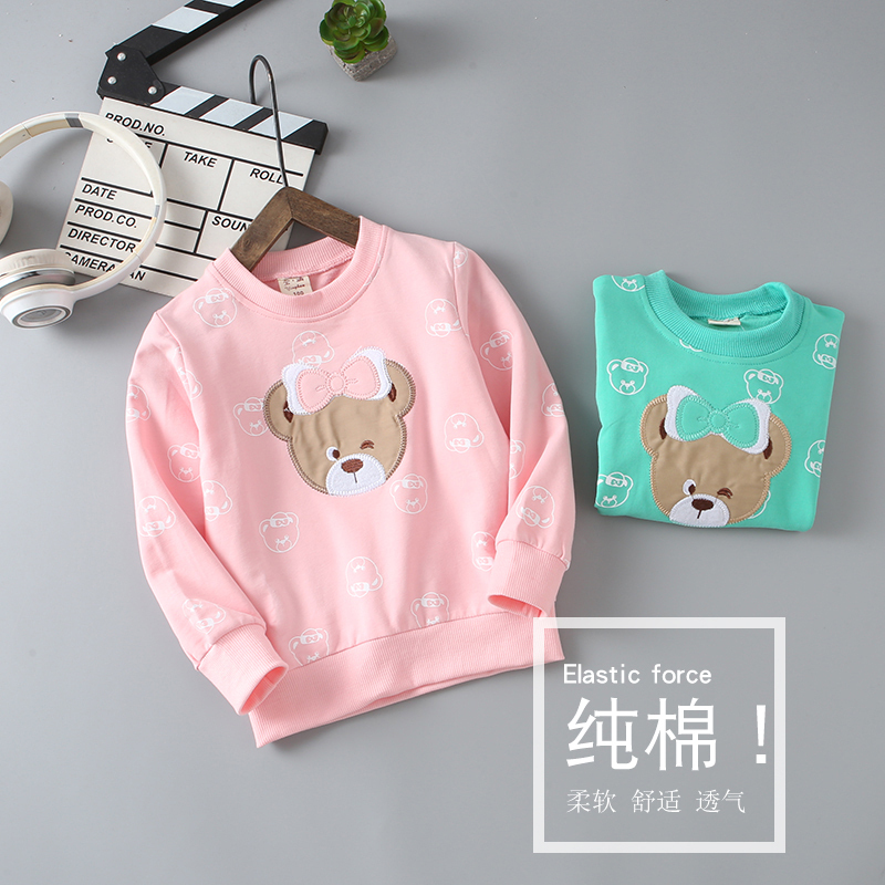 【清仓】儿童卫衣女童春装上衣圆领套头宝宝长袖T恤纯棉女孩衣服|msdalam kategori Kanak-kanak/Bayi/Keluarga dipasang, sweater/Fleece - dari Buy2taobao.com untuk memberikan perkhidmatan ejen Taobao profesional membeli