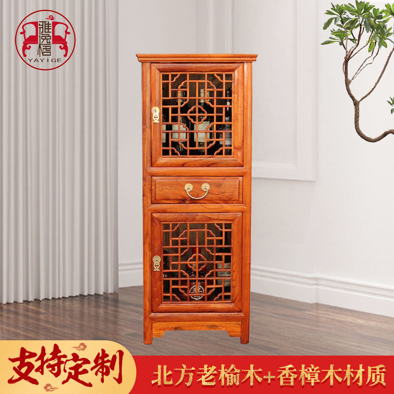 中式酒柜榆木转角长条柜角落侧柜拐角餐边柜转角收纳小柜樟木边柜|ruв категории жилой мебели, кабинет, угловой кабинет - от Buy2taobao.com для оказания профессиональной услуги покупки агента Taobao