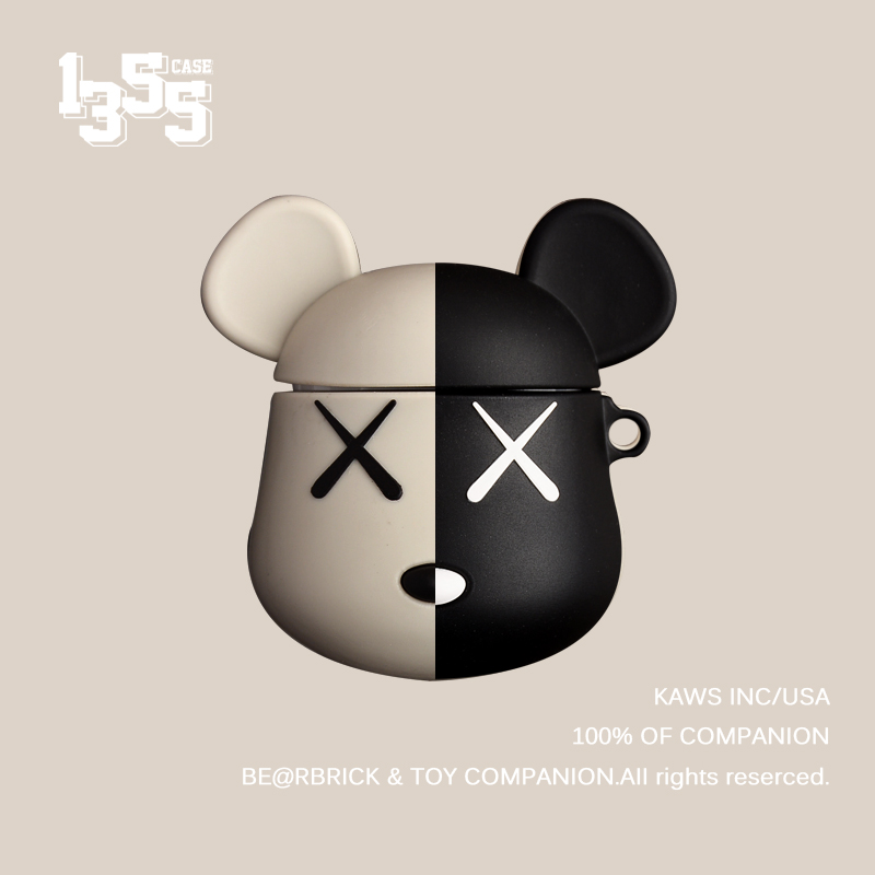 暴力熊苹果耳机套AirPods保护套潮牌1.2代保护壳无线创意可爱KAWS|ruв категории Цифровые аксессуары, MP3/Mp4 аксессуары, наушники - от Buy2taobao.com для оказания профессиональной услуги покупки агента Taobao
