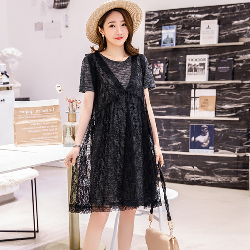 pregnant woman Dress summer Mid length version Two suit fashion Freaky Show thin Cover the belly pregnant woman Summer wear Lace dressin the Maternity/Maternal supplies/Nutrition , Maternity , Dress category - from Buy2taobao.com to provide professional Taobao agent buy service