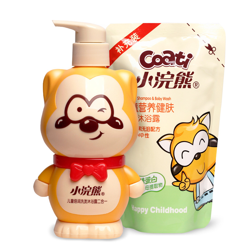 Coati/小浣熊儿童倍润洗发沐浴露300ml+300ml补充装洗澡二合一在类目 尿片/洗护/喂哺/推车床, 宝宝洗浴护肤品, 洗浴护肤礼盒中 - 来自Buy2taobao.com提供专业的淘宝代购服务