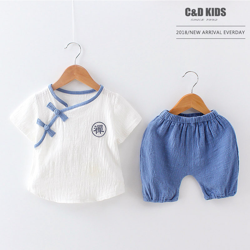 ancient costume Buddhist mood Children's clothing Chinese style child baby name of a fictitious monkey with supernatural powers clothes 1-3 Chinese style Boy Cotton and hemp suit Tang costumein the Children/Baby/Family fitted , Set category - from Buy2taobao.com to provide professional Taobao agent buy service