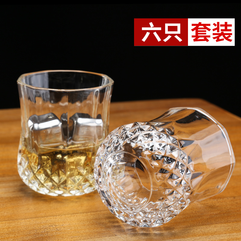 European style Whisky Wine Glass Yang glasses 6 suit Wine Glass Crystal glass Cocktail glass household Beer mugin the Tableware , Cup/Cups/Kettle , Milk Cup/Milk Cup category - from Buy2taobao.com to provide professional Taobao agent buy service
