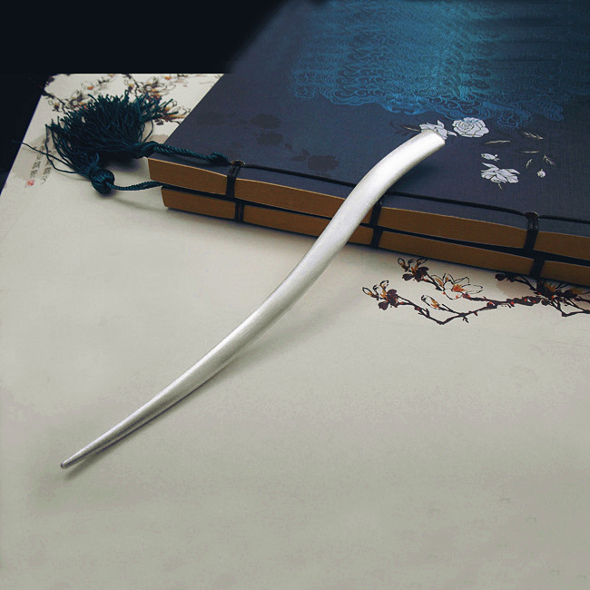 Two-sided Cambered Original design customized Antiquity Silver Hairpin manual 999 Sterling Silver solid Flaxen Hair Hairpinin the Accessories/Fashion Jewelry, Hair Accessories category - from Buy2taobao.com to provide professional Taobao agent buy service