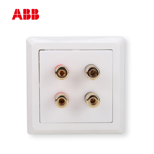 ABB开关/开关插座/开关/插座/面板/ABB德逸 四孔音响插座AE342|ruв категории электронный/электрик, розетка, аудио разъемом - от Buy2taobao.com для оказания профессиональной услуги покупки агента Taobao