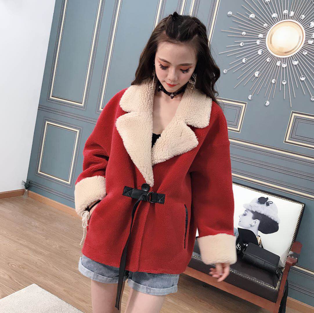 2019新款皮毛一体时尚拼色高端小外套0604在类目 女装/女士精品, 毛呢外套中 - 来自Buy2taobao.com提供专业的淘宝代购服务