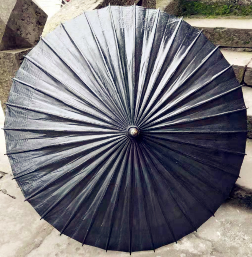 YouZhiSan Pure black Sacrifice Safety prop Ancestors A token Ethnic style personality Rainproof Tung Craft umbrellain the Home accessories , Craft umbrella category - from Buy2taobao.com to provide professional Taobao agent buy service