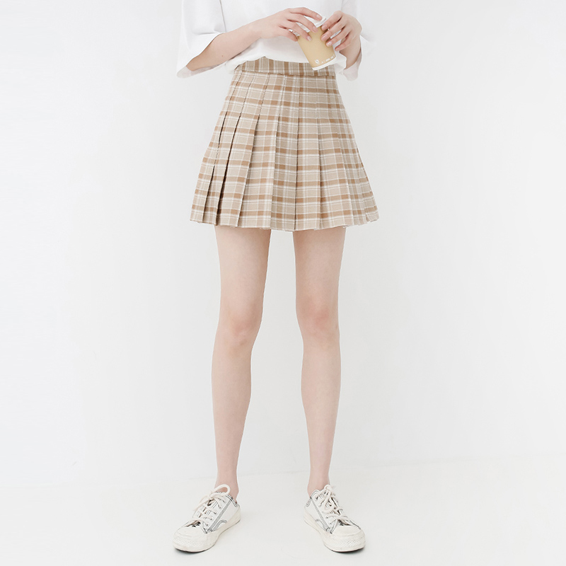 Kim Taipan/Hear /2019 Spring new pattern Korean Edition fresh lattice Bouffancy Paige skirt collegein the Women's clothing/Boutique , Skirts category - from Buy2taobao.com to provide professional Taobao agent buy service