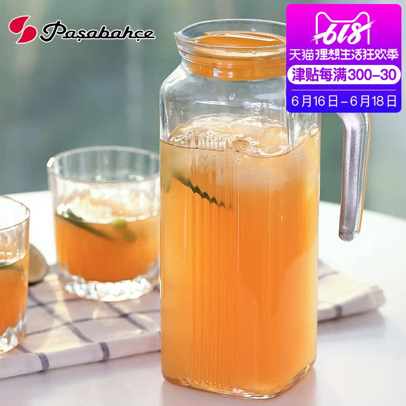 Turkish Pasha Glass jug Cool water bottle Juice maker With cover transparent household High temperature resistance High-capacity potin the Tableware , Cup/Cups/Kettle , Pitcher category - from Buy2taobao.com to provide professional Taobao agent buy service