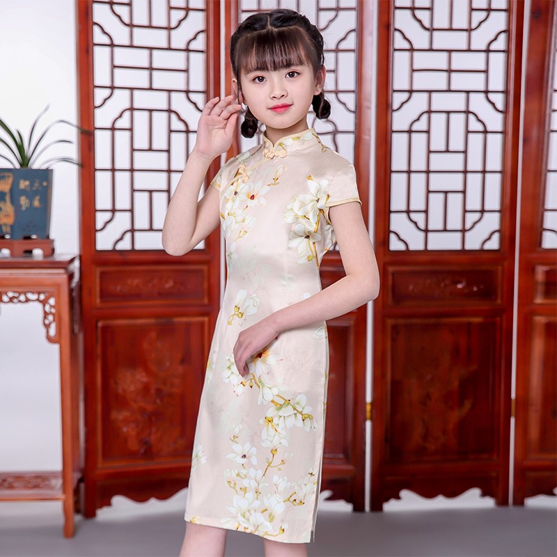 cheongsam children summer Chinese style new pattern Tang costume have more cash than can be accounted for Western style Little Girl Retro Dress girl Cheongsam skirtin the Children/Baby/Family fitted , Children's Robes/Costume/National costume , Cheongsam category - from Buy2taobao.com to provide professional Taobao agent buy service