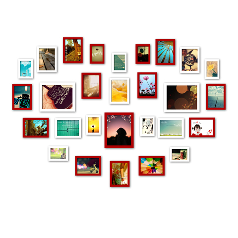 正品<em>照片墙</em> HD-028 组合 <em>28</em>框创意相框墙 甜蜜