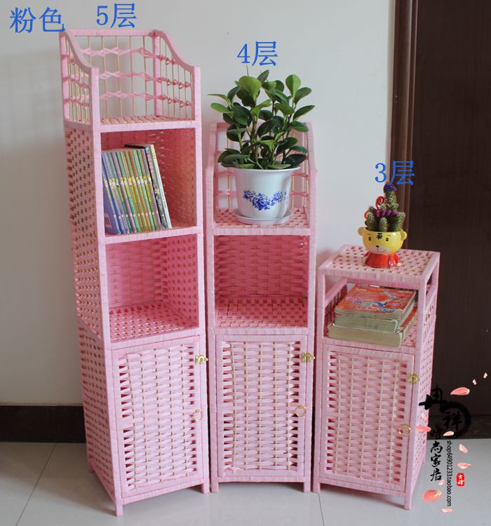 Straw Rattan simple and easy Storage cabinet bedside cupboard Small bookcase Storage racks bookshelf Corner cabinet Storage rack Telephone setsin the Residential furniture , Cabinet , Bedside cabinet category - from Buy2taobao.com to provide professional Taobao agent buy service