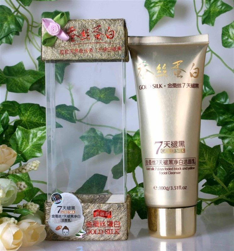 专柜正品 一枝春金蚕丝7天褪黑净白洁面乳100g 8倍蚕丝蛋白洗面奶在类目 美容护肤/美体/精油, 洁面中 - 来自Buy2taobao.com提供专业的淘宝代购服务