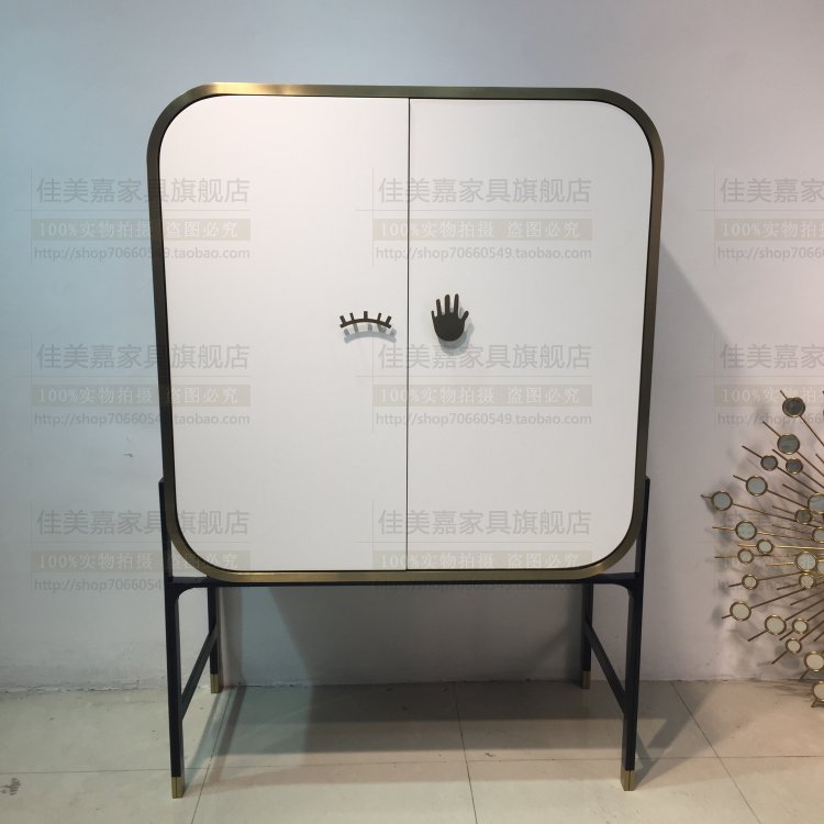 轻奢家具定制高柜边柜不锈钢酒柜装饰柜设计师玄关储物柜个性衣柜|ruв категории жилой мебели, кабинет, винный шкаф - от Buy2taobao.com для оказания профессиональной услуги покупки агента Taobao