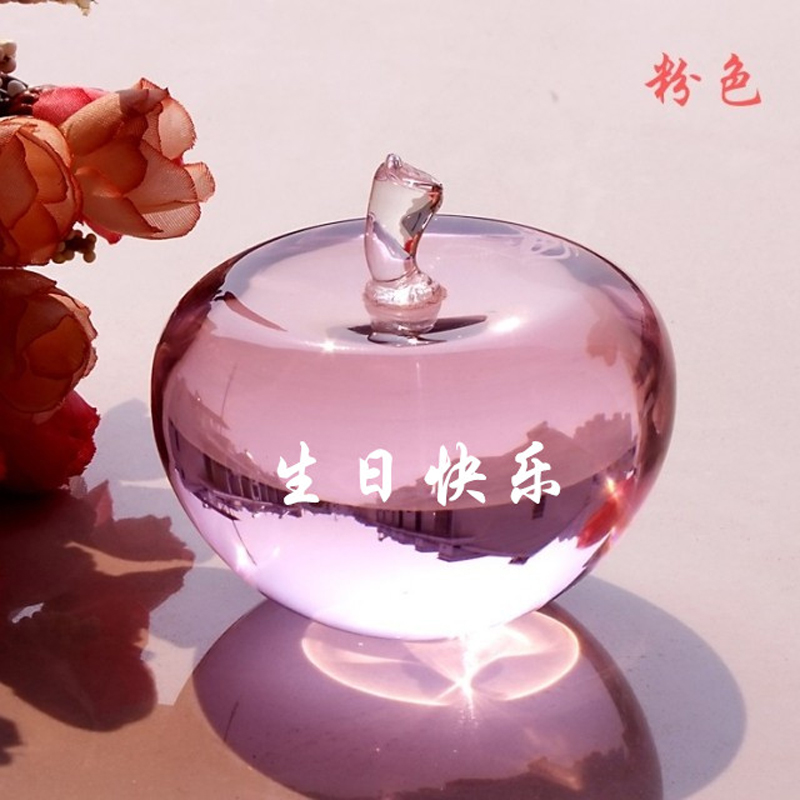 水晶苹果摆件圣诞节礼物送女朋友男生生日礼物diy定制刻字|ruв категории Украшения,ювелирные изделия, украшения - от Buy2taobao.com для оказания профессиональной услуги покупки агента Taobao