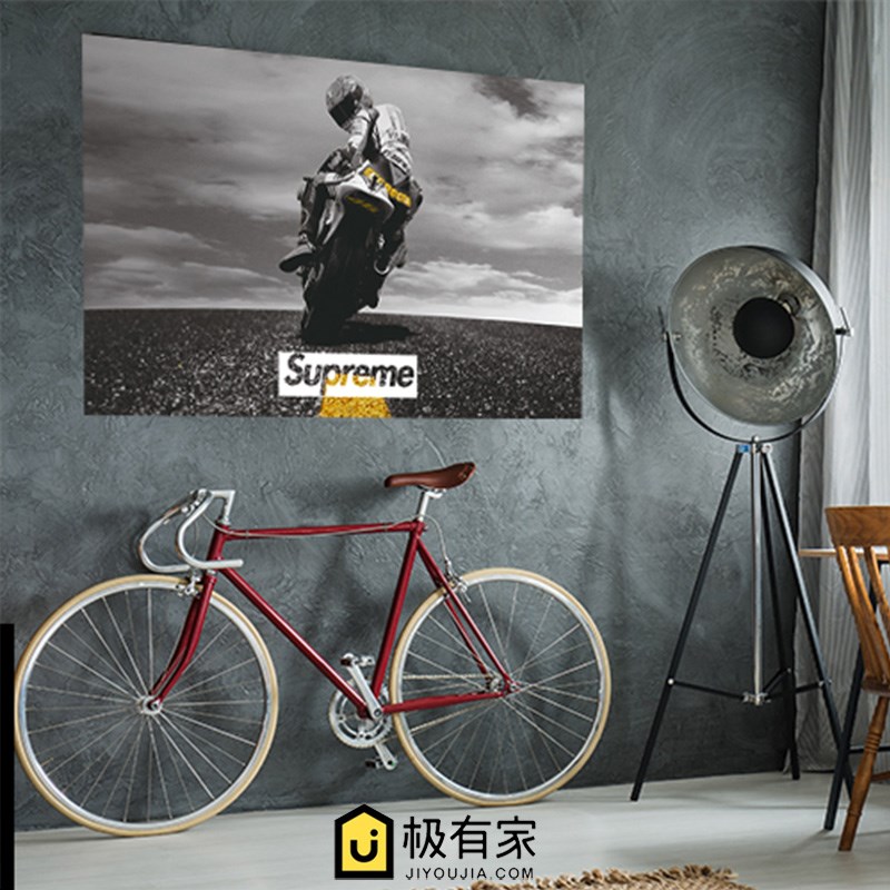 2018 selfie Fashion street bar locomotive background live broadcast American style Valance Home Upholstery Motorcycle metopein the Home accessories , Mural category - from Buy2taobao.com to provide professional Taobao agent buy service