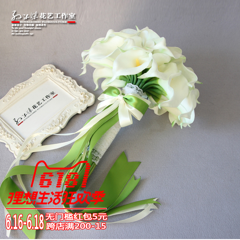 孙小妹P204影楼婚纱水下摄影写真结婚礼仿真马蹄莲新娘手捧花定制在类目 鲜花速递/花卉仿真/绿植园艺, 婚礼鲜花布置, 新娘手捧花中 - 来自Buy2taobao.com提供专业的淘宝代购服务