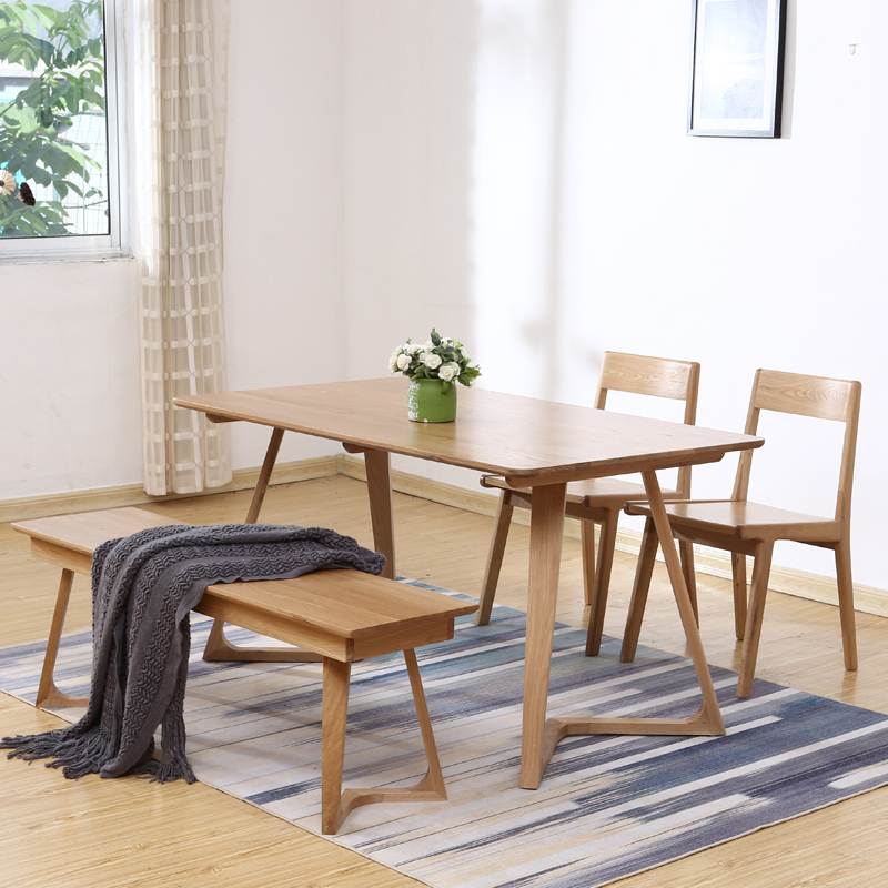 Japanese solid wood table White oak Small apartment dining table and chair combination Table fashion Simplicityin the Residential furniture , Tables , Dining table category - from Buy2taobao.com to provide professional Taobao agent buy service