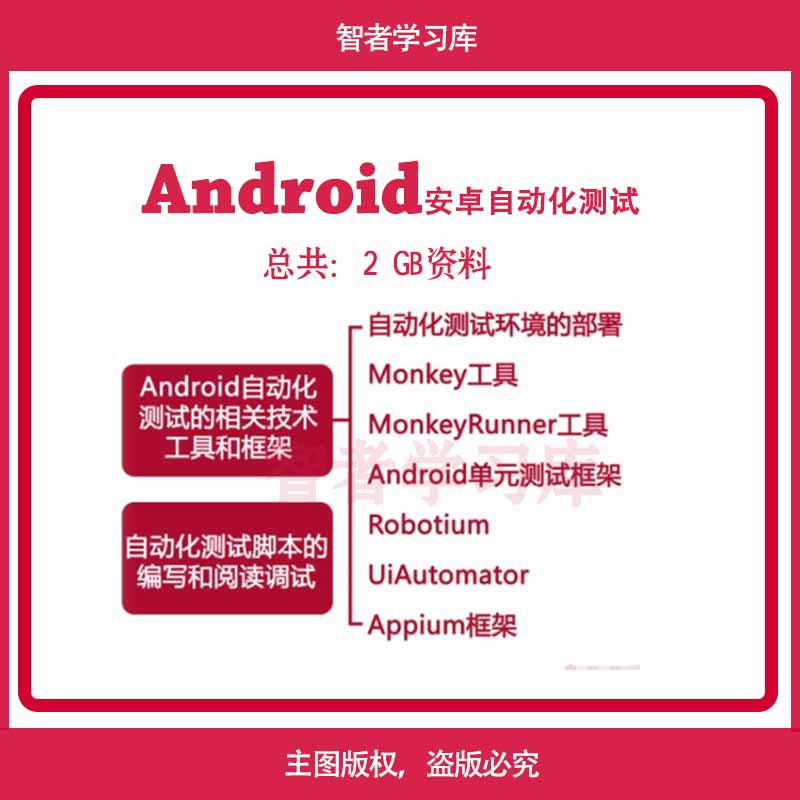 Android自动化测试Monkey+robotium+apppium+UiAutomator入门视频在类目 商务/设计服务, 设计服务, 其它设计服务中 - 来自Buy2taobao.com提供专业的淘宝代购服务