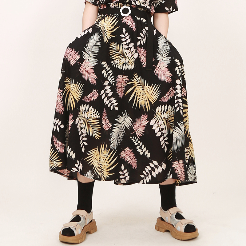 Journey to the original play 2019 new pattern Hawaii Vacation wind Easy Elastic waist skirt student Sen familyin the Women's clothing/Boutique , Skirts category - from Buy2taobao.com to provide professional Taobao agent buy service