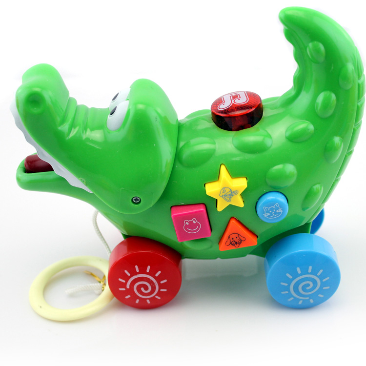 61 children gift baby Early education Stay wire children Puzzle Drag Toddler Toys acousto-optic Caterpillars crocodilein the Toy/Childs/Puzzle/Building block/Model , Electric/Remote control/Inertia/Clockwork toys , Electric/Remote animals/Character category - from Buy2taobao.com to provide professional Taobao agent buy service