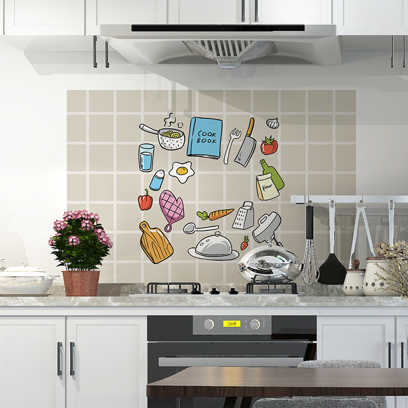 thickening kitchen Stove High temperature resistance waterproof Glass Sticker Wall stickers Hood Sticker cupboard Tile stickers Anti-oil Stickerin the Home accessories , Stickers , Ceramic tile/Glass Sticker category - from Buy2taobao.com to provide professional Taobao agent buy service
