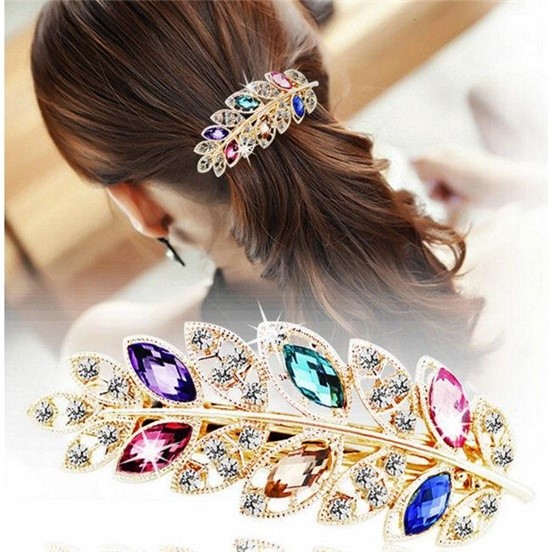 28 Rhinestone Hairpin Hairdressing Large Ponytail clip Spring Hairpin Card issuance Collet Cross clamp Hair hoopin the Festive supplies/Gift , Bridal Accessories category - from Buy2taobao.com to provide professional Taobao agent buy service
