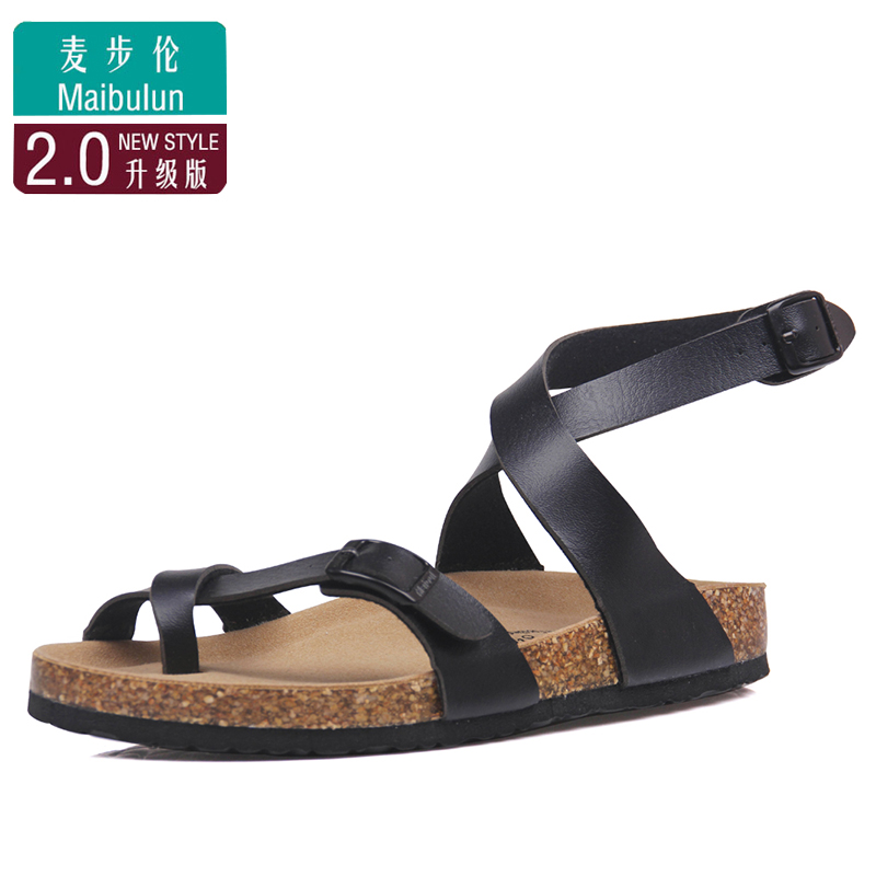 Wheat step cork slipper Beach shoes Lovers money Flat bottom Sets of toe Rome college outdoors Sandals Increase comfortablein the Women's Shoes, Slippers category - from Buy2taobao.com to provide professional Taobao agent buy service