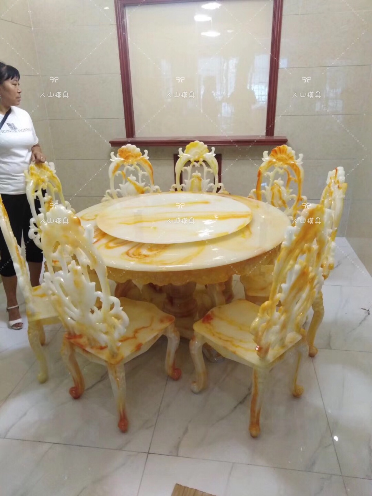 欧式玉石仿大理石圆桌子靠背凳子硅胶模具 高档家具牢固圆桌模具|ruв категории коммерческий/офисная мебель, офисная мебель, стол, стол аксессуары - от Buy2taobao.com для оказания профессиональной услуги покупки агента Taobao