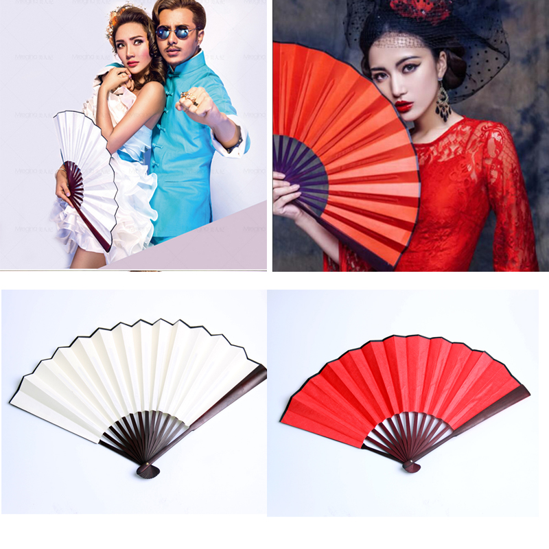 影楼古装仿古扇子拍照摄影道具中国风影楼拍摄道具红白男女折扇在类目 家居饰品, 工艺扇中 - 来自Buy2taobao.com提供专业的淘宝代购服务